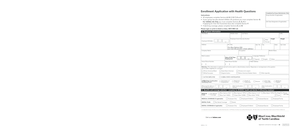 Blue Cross and Blue Shield of North Carolina Enrollment Application