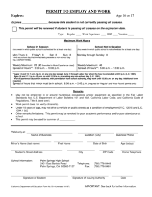 California Work Permit for Minors