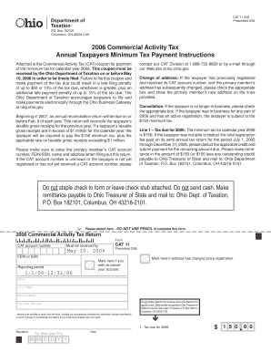 Ohio Commercial Activity Tax Return