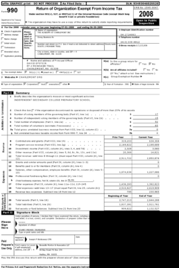 Form 990 Return of Organization Exempt From Income Tax