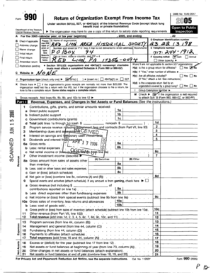 Form 990 O Return of Organization Exempt From Income Tax
