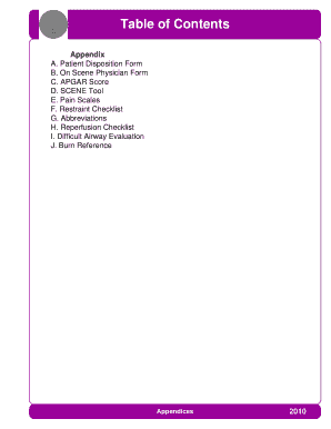 EMS Patient Disposition Form