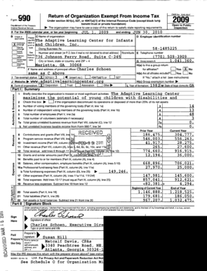 Form 990 Tax Exempt Organization Return