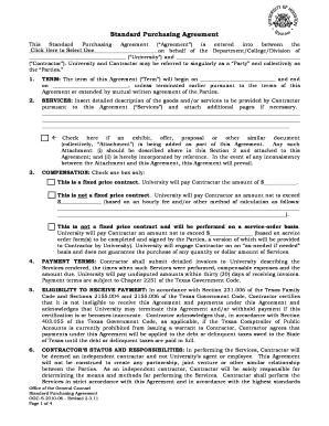 Standard Purchasing Agreement