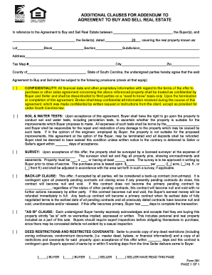 Addendum to Agreement to Buy and Sell Real Estate