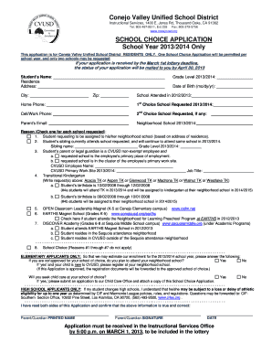 School Choice Application