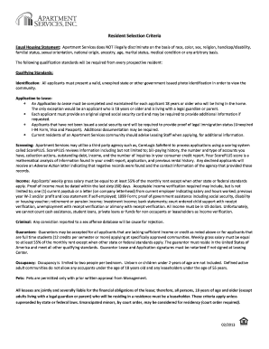 Apartment Lease Application Form