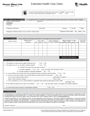 Extended Health Care Claim Form