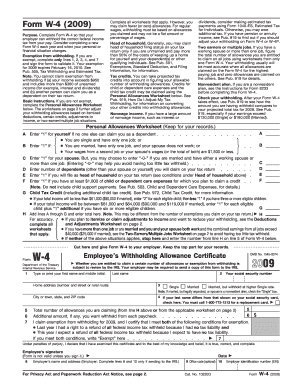 Form W-4 (2009)