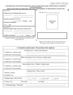 Hungary Long-Term Residence Visa Application