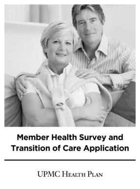 Member Health Survey and Transition of Care Application