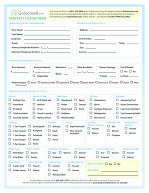 Property Listing Form