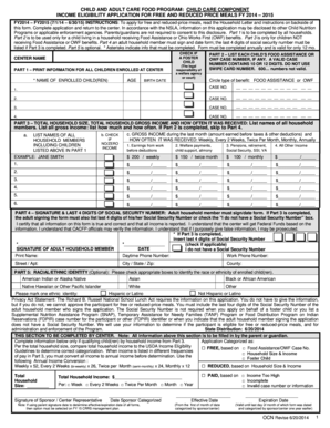 Child Care Income Eligibility Application