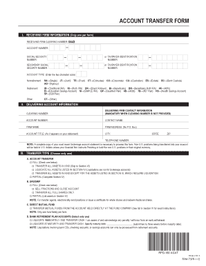 Account Transfer Form