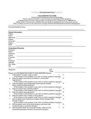 CVS Caremark Prior Authorization Form