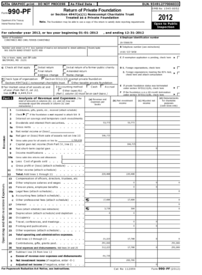 Form 990-PF 2012