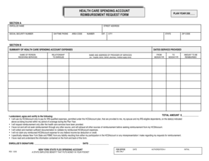 Health Care Spending Account Reimbursement Form