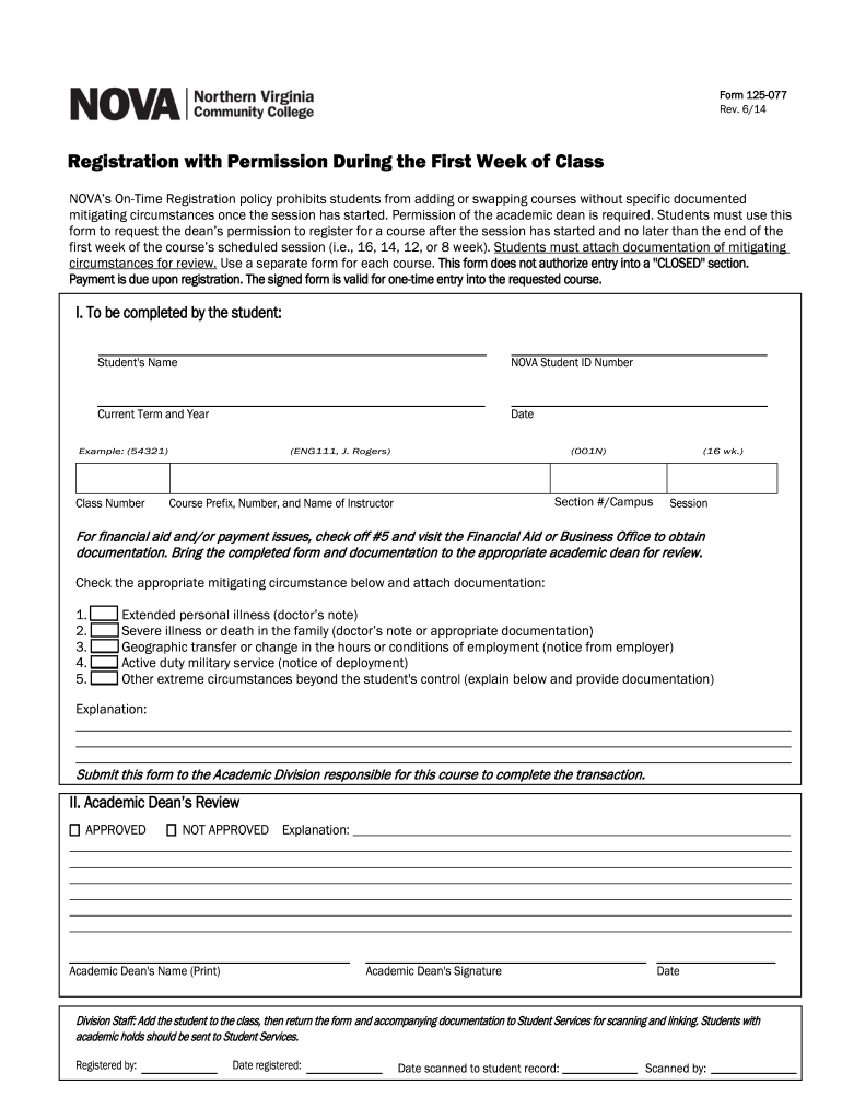 registration student Preview on Page 1