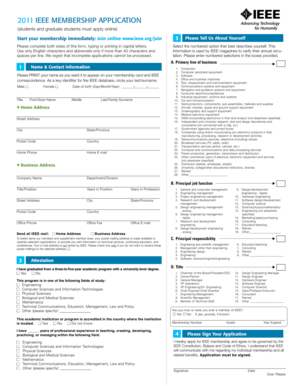 IEEE Membership Application Form