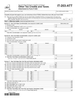 New York State IT-203-ATT Tax Form
