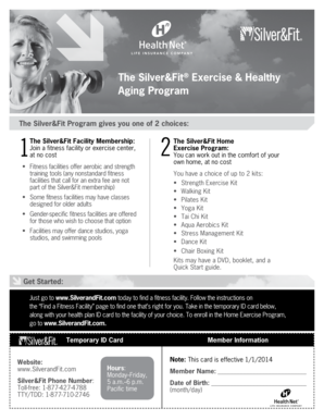 Silver&Fit Exercise Program