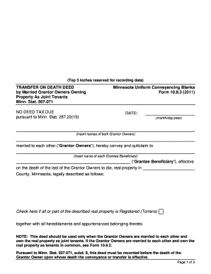 Minnesota Transfer on Death Deed
