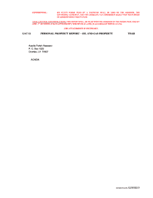 Louisiana Oil and Gas Property Report