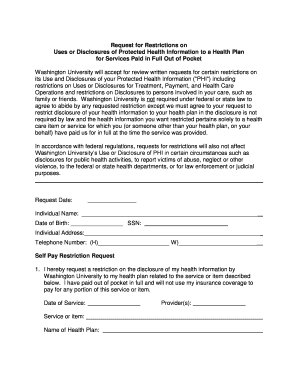 HIPAA Restriction Request Form