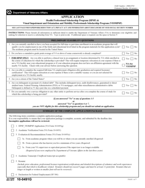 Health Professional Scholarship Program Application