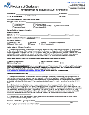 Authorization to Disclose Health Information