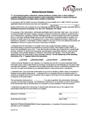 Medical Records Release Form
