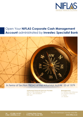 NIFLAS Corporate Cash Management Account Agreement