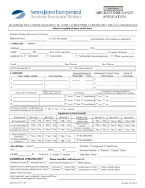 Aircraft Insurance Application