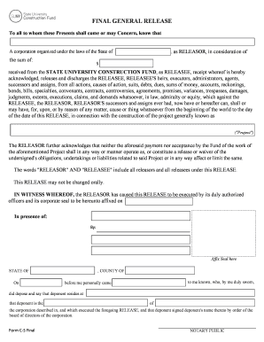 Final General Release Agreement