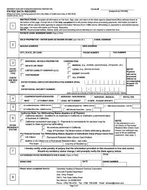 California Payee Data Record CSUSM 204