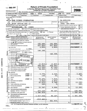 Form 990-PF 2008