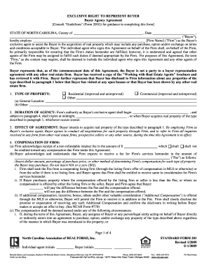 Exclusive Buyer Agency Agreement