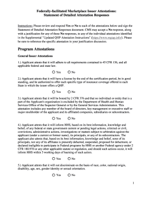Federally-facilitated Marketplace Issuer Attestations