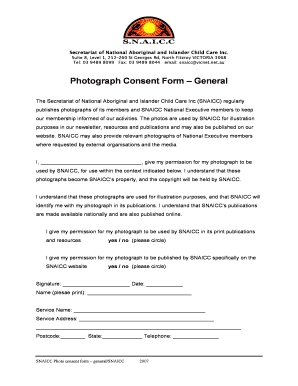 Photograph Consent Form