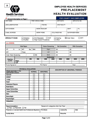 Employee Health Packet (examination form) - Harbor-UCLA Medical ... - harbor-ucla