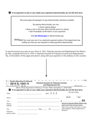 Illinois Fiduciary Income and Replacement Tax Payment Voucher