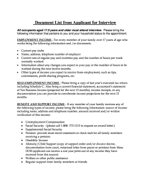 Low-Income Housing Application