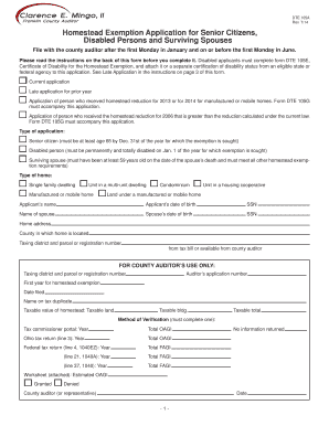 Ohio Homestead Exemption Application