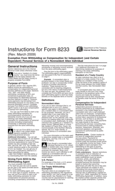 Form 8233 Instructions