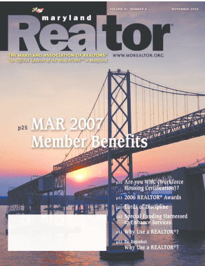 Fillable Online Member benefits - Maryland Association of Realtors Fax ...