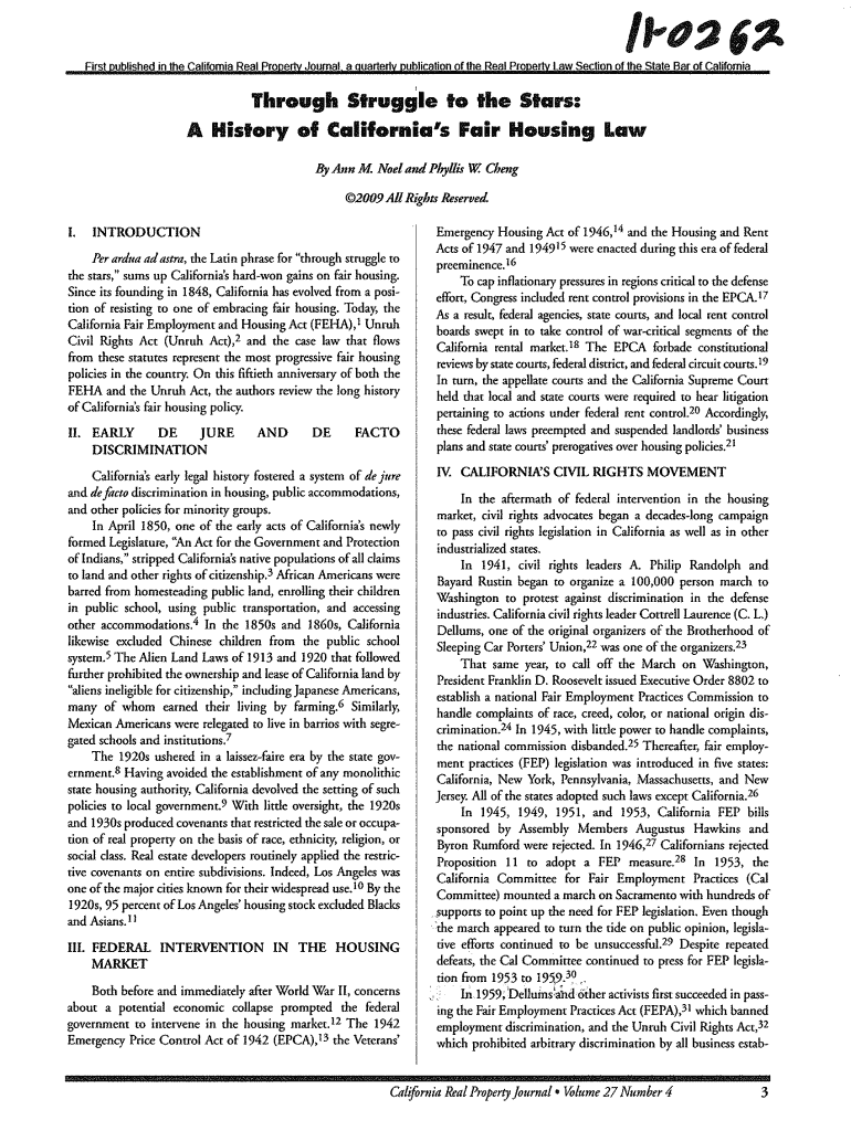 Fillable Online First published in the California Real Property Journal