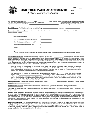 Florida Residential Lease Agreement