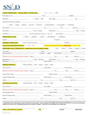 Patient Registration Form