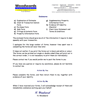 Client & Transaction Details Form