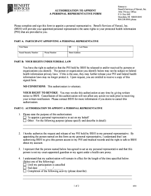 Authorization to Appoint Personal Representative Form